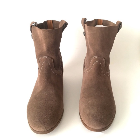 Frye & Co 9.5M Ankle boots Taupe Beige Suede - Picture 2 of 13